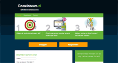 Desktop Screenshot of domeinbeurs.nl