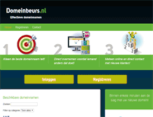 Tablet Screenshot of domeinbeurs.nl